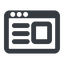Line, wide, horizontal, mirror, window, application, interface, app, gui, gui-alt-wide icon