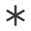 Line, up, wide, star, asterisk, asterisk-wide icon