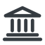 Line, wide, law, bank, banking, university, investment, finance, bank-wide, court icon