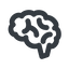 Line, wide, side, human, idea, brain, intelligence, brain-side, brain-side-alt-wide, synapse, neuron, memory icon