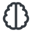 Line, up, wide, human, idea, brain, intelligence, brain-wide, synapse, neuron, memory icon