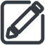 Line, wide, pen, pencil, edit, edition, edit-wide icon