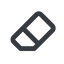 Line, wide, remove, eraser, erase, rubber, eraser-wide icon