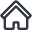 Line, wide, home, house, home-wide icon
