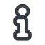 Line, wide, info, tag, information, faq, info-wide icon
