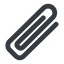 Line, up, wide, paper, clip, attachment, paper-clip, paper-clip-alt, paper-clip-alt-wide icon