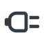 Line, up, wide, electricity, plug, charge, charger, electric, plug-wide, electrics, electrical icon