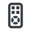 Line, up, wide, remote, control, tv, television, remote-control, remote-control-wide icon