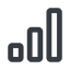 Line, wide, statistics, antenna, mobile, signal, bars, level, strength, signal-wide, wifi icon