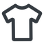 Line, wide, tshirt, clothing, t-shirt, tshirt-wide icon