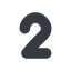 Line, wide, number, font, digit, two, two-wide, 2 icon
