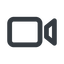 Line, up, wide, youtube, video, camera, film, movie, videocamera, videocamera-wide icon