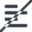 Line, down, left, wide, solid, horizontal, mirror, prohibited, text, align, left-align, alignment, editor, align-left, align-left-alt, left-align-alt, left-align-alt-solid icon