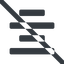 Line, down, wide, solid, prohibited, menu, text, align, alignment, editor, center, center-align, align-center, align-center-alt, center-align-alt, center-align-alt-solid icon