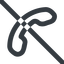 Line, down, wide, prohibited, phone, call, dial, number, phone-wide, telephone icon