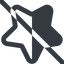 Line, down, wide, star, rate, rating, prohibited, half, star-half-wide icon