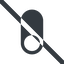 Line, left, wide, solid, horizontal, mirror, setting, prohibited, apple, on, off, ios, switch, button, radio, switch-solid icon