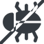 Line, left, wide, prohibited, animal, bug, debug, debugging, insect, bug-solid icon