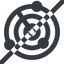 Line, left, wide, prohibited, gps, place, radar, localisation, radar-alt-solid, radar-alt, sonar icon