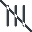 Line, right, wide, horizontal, mirror, three, prohibited, menu, collapse, bars, bar, expand, list, three-bars-wide, burger, hamburger icon