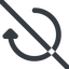 Line, right, wide, horizontal, mirror, arrow, prohibited, reload, refresh, undo, redo, restore, undo-wide icon