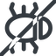 Line, right, wide, prohibited, animal, bug, debug, debugging, insect, bug-wide icon