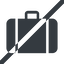 Line, wide, check, horizontal, mirror, prohibited, dot, pictogram, dot-50, baggage, check-in, suitcase, dot-baggage-check-in, luggage, claim, baggage-claim icon
