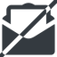 Line, wide, horizontal, mirror, envelope, mail, message, email, letter, prohibited, contact, sheet, open, read, open-envelope, open-envelope-sheet, envelope-sheet, envelope-sheet-solid icon