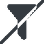 Line, wide, horizontal, mirror, prohibited, order, sort, list, funnel, filter, sorting, funnel-solid icon