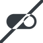 Line, up, wide, solid, horizontal, mirror, setting, prohibited, apple, on, off, ios, switch, button, radio, switch-solid icon