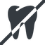 Line, up, wide, solid, horizontal, mirror, cog, prohibited, medical, health, care, medic, clinical, tooth, molar, dental, dentist, stomatology, teeth, tooth-solid icon