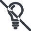 Line, up, wide, prohibited, light, bulb, brainstorming, creativity, idea, tip, lamp, bulb-wide icon
