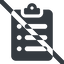 Line, wide, prohibited, list, report, note, clipboard, pasteboard, notebook, scratchpad, tablet, clipboard-list, clipboard-list-solid icon