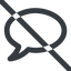 Line, wide, message, prohibited, chat, comment, speech, dialogue, comment-wide, blablabla, bubble, blabla icon