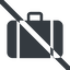 Line, wide, check, prohibited, dot, pictogram, dot-50, baggage, check-in, suitcase, dot-baggage-check-in, luggage, claim, baggage-claim icon