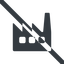 Line, wide, factory, industry, window, prohibited, factory-window icon