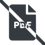 Line, wide, prohibited, file, pdf, file-pdf, file-pdf-solid, document icon