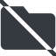 Line, wide, prohibited, folder, directory, folders, directories, folder-solid icon