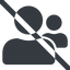 Line, wide, users, group, prohibited, team, friends, friend, community icon