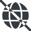 Line, wide, prohibited, globe, world, earth, www, globe-solid, web icon