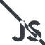Line, wide, logo, javascript, js, prohibited icon