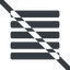 Line, wide, solid, prohibited, menu, burger, text, align, alignment, editor, justify, justify-align, align-justify, justify-align-solid icon