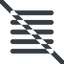 Line, wide, solid, prohibited, menu, burger, text, align, alignment, editor, justify, justify-align, align-justify, justify-align-wide icon