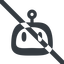 Line, up, wide, rounded, robot, robotics, face, prohibited, robot-rounded icon