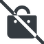 Line, wide, prohibited, shopping, cart, market, handbag, bag, bags, shopping-bag, shopping-bag-solid icon