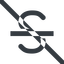 Line, wide, prohibited, text, type, editor, font, typography, font-style, strikethrough, strike, strikethrough-wide icon