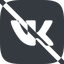 Line, wide, logo, brand, social, network, prohibited, vk, vkontakte icon