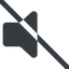Line, up, wide, prohibited, speaker, volume, mute, unmute, music, sound, loudspeaker, volume-0-solid icon