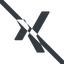 Line, wide, social, network, prohibited, professional, job, xing icon