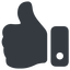 Up, wide, solid, rate, rating, thumb, like, dislike, thumbs, thump-up, thumb-down, thumb-solid, hand icon
